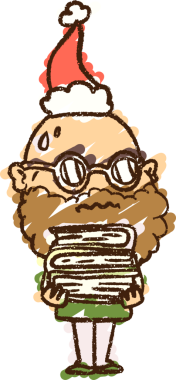 Bir insan tarafından çizilen Noel Adam Tebeşiri