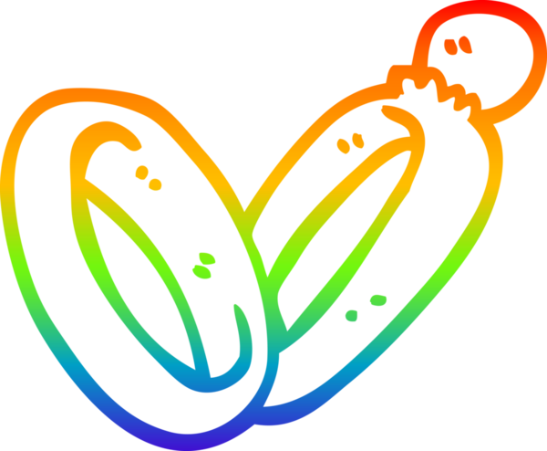 Gökkuşağı gradyan çizgi çizimi Bir insan tarafından çizilmiş evlilik yüzükleri