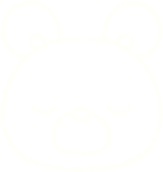 Bir insan tarafından çizilen Ayı Yüzlü Tebeşir