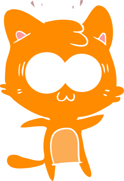 Bir insan tarafından çizilmiş düz renkli çizgi film.