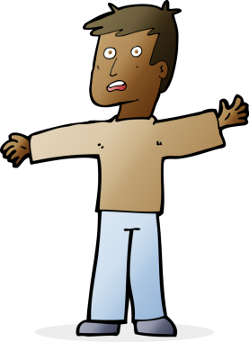 Bir insan tarafından çizilen karikatür adamı şaşırttı