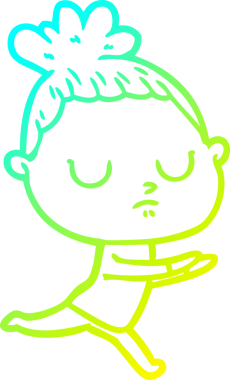 Bir insan tarafından çizilmiş soğuk bir çizgi film çizimi.