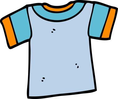 bir insan tarafından çizilmiş karikatür tişörtü