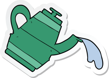 Bir insan tarafından çizilmiş karikatür kazanı çıkartması.