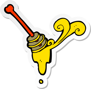 Bir insan tarafından çizilmiş bir balın çıkartması.