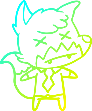 Bir insan tarafından çizilmiş ölü tilki çizgi filmi.