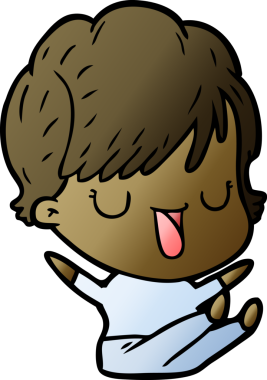 Bir insan tarafından çizilmiş bir karikatür kadın konuşuyor.