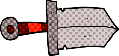 Bir insan tarafından çizilmiş karalama hançeri.