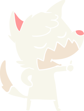 Arkadaş canlısı düz renkli tilki çizgi film karakteri bir insan tarafından çizilmiş baş parmak işareti veriyor