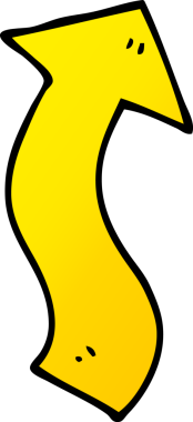 bir insan tarafından çizilmiş karalama yönetmenliği oku