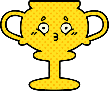 Bir insan tarafından çizilmiş bir kupanın çizgi romanı.