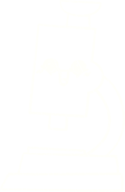 Bir insan tarafından çizilmiş mikroskop Tebeşiri