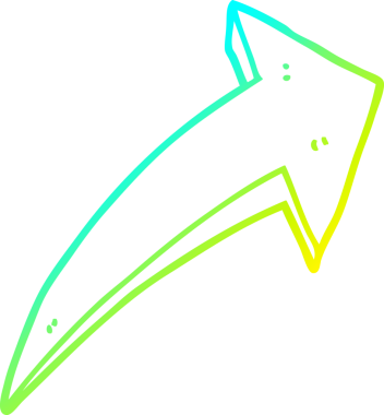 Bir insan tarafından çizilen çizgi film okunun soğuk gradyan çizimi