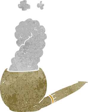 bir insan tarafından çizilmiş karikatür boru