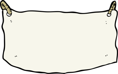 Bir insan tarafından çizilmiş karikatür bezi afişi