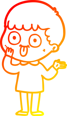 Bir insan tarafından çizilmiş çizgi film karakteri.