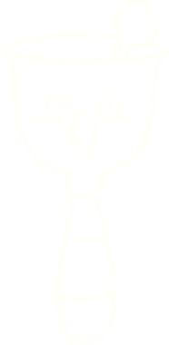 Bir insan tarafından çizilmiş çan tebeşiri