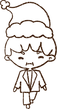 Bir insan tarafından çizilmiş Noel Adamı Kömürü