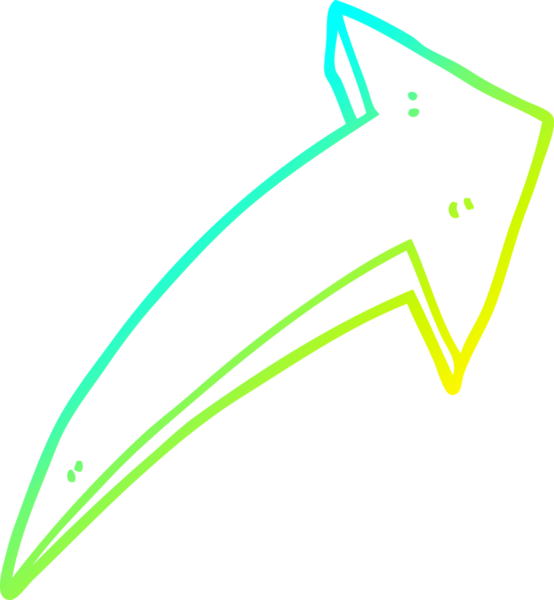 Bir insan tarafından çizilen çizgi film okunun soğuk gradyan çizimi