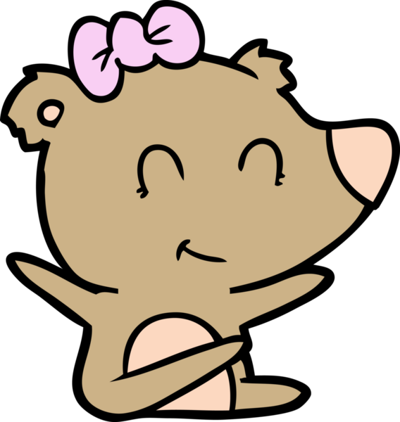 Bir insan tarafından çizilmiş bir çizgi film karakteri.