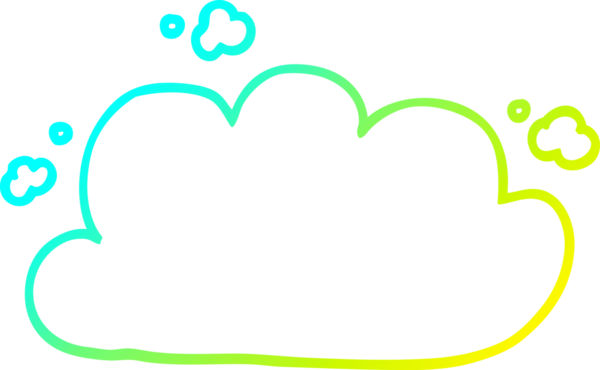 Bir insan tarafından çizilmiş bir karikatür fırtına bulutu çizimi