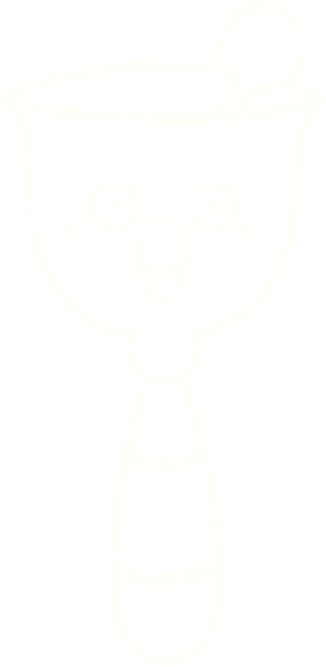 Bir insan tarafından çizilmiş çan tebeşiri