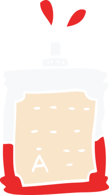 Bir insan tarafından çizilmiş kan torbaları.