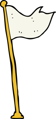 Bir insan tarafından çizilmiş karikatür bayrağı