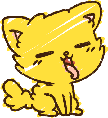 Bir insan tarafından çizilen Mutlu Kedi Tebeşiri