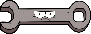 Bir insan tarafından çizilmiş çizgi film anahtarı.