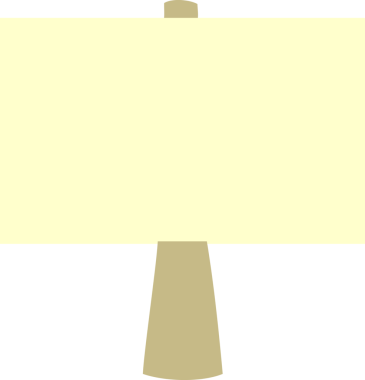 Bir insan tarafından çizilmiş boş tabela.