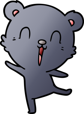 Bir insan tarafından çizilmiş bir çizgi film karakteri.