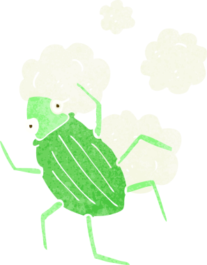 bir insan tarafından çizilmiş çizgi film hatası