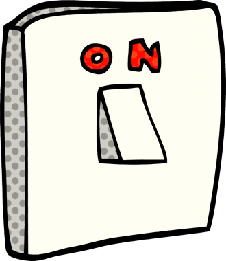 Bir insan tarafından çizilmiş çizgi film karalaması.