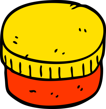 bir insan tarafından çizilmiş karalama nemlendirici kavanozu.