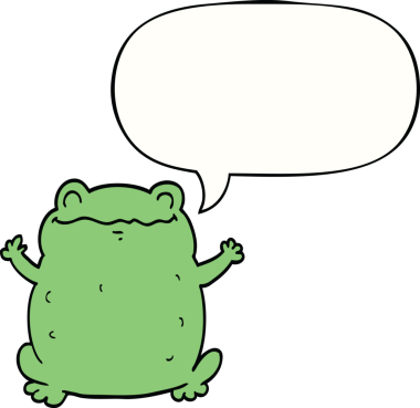 Bir insan tarafından çizilmiş konuşma balonlu karikatür.