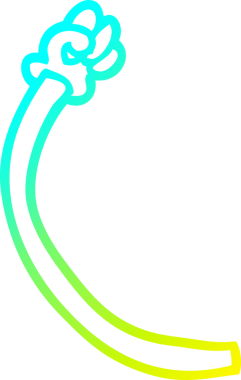 Bir insan tarafından çizilmiş soğuk gradyan çizgi çizimi.