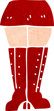 bir insan tarafından çizilmiş karikatür bacakları