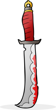 Bir insan tarafından çizilmiş bir kılıç.