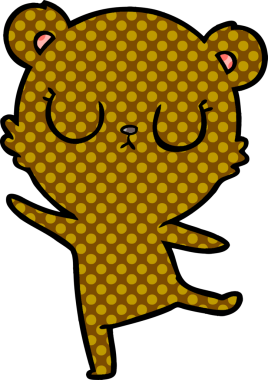 Bir insan tarafından çizilmiş bir çizgi film karakteri.