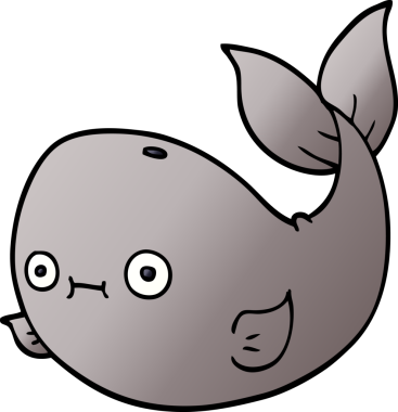 Bir insan tarafından çizilmiş karalama balinası.