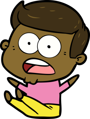 Bir insan tarafından çizilmiş bir karikatür.