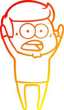 İnsan tarafından çizilmiş bir çizgi film karakteri.