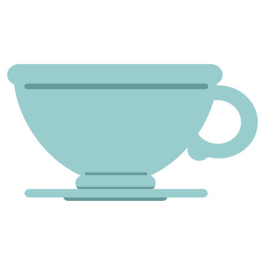 Bir insan tarafından çizilmiş kahve fincanı.