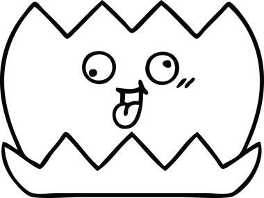 Bir insan tarafından çizilmiş nilüfer çiçeğinin çizgi çizimi.