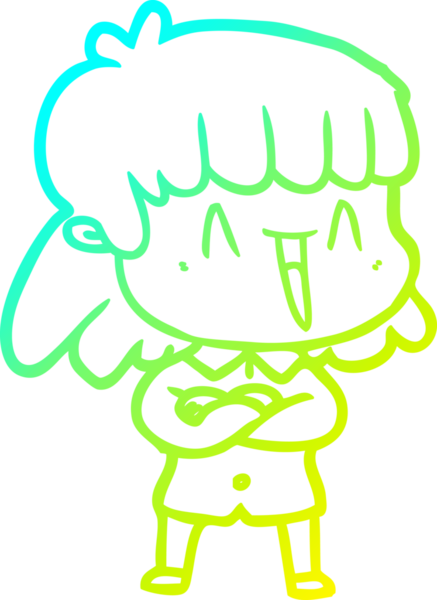 Bir insan tarafından çizilmiş bir karikatür kadın çizimi.