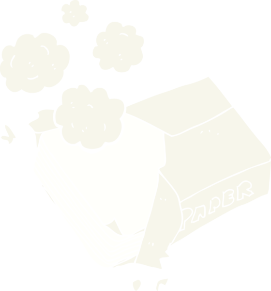 Bir insan tarafından çizilmiş ofis kağıdının düz renk çizimi