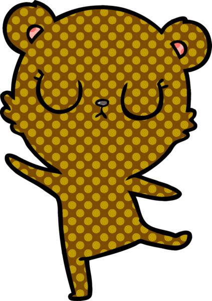 Bir insan tarafından çizilmiş bir çizgi film karakteri.