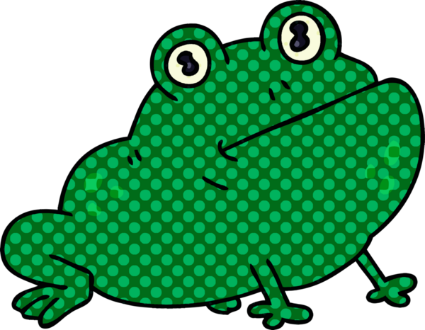 Bir insan tarafından çizilmiş tuhaf bir çizgi film karakteri.