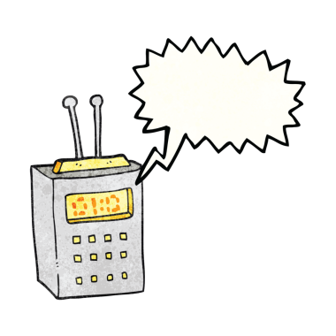 Bir insan tarafından çizilmiş serbest konuşma balonu desenli karikatür bilimsel aygıtı